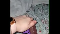 Wife fucks herself with her friends 2 dildos Thumb