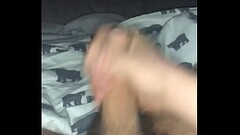 Masturbating my uncircumcised cock and making a mess Thumb
