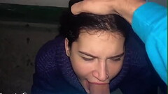 Rude Guy Hard Fuck Girl Throat And Cumshot - Public Thumb