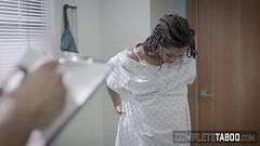 Black babe gets fucked by doctor Thumb