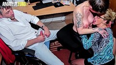AMATEUR EURO - Wife And Husband Attach A Third Wheel To Their Fetish Sex Session - Adrienne Kiss And Thumb