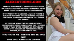 Sindy Rose fist her ass the big wall paint Thumb