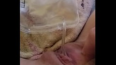 Catheter in wet pussy, can'_t stop peeing.... Thumb