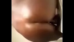 Feeling good on my big black dildo Thumb