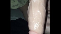 Pulling fat dildo out of wife&rsquo_s pussy Thumb