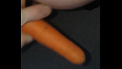 Thinking about anal fuckinc my friends slut of a gf while fukin my ass with a carrot Thumb