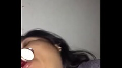 Latina bbw from Dallas, sucking a glass dildo Thumb