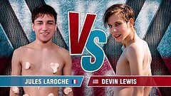 Naked Twink Contest - Devin Lewis &amp_ Jules Laroche - Shower Play Thumb