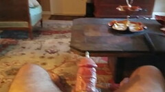 Sounding my big cock Thumb