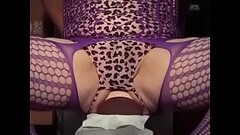 big gaping in purple lingerie sexy ass Thumb