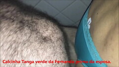 Cdzinha LimaSP Dando com a calcinha Tanga verde da Fernanda prima da esposa pro ativo peludo27122019 Thumb