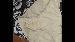 corrida en bragas de mi mujer 72 (cum in pants of my wife) Thumb