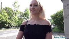 Public Agent Blonde teen Marilyn Sugar fucked in the woods Thumb
