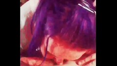 Goth girlfriend with purple pigtails gives the best head Thumb