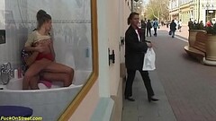 extreme rough anal at public shopping street Thumb
