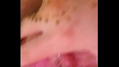 Woman playing with her wet pussy Thumb