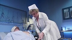 Busty Milf nurse dominates male patient Thumb