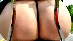 Mini-Skirt Fail - Motorcycle Thumb