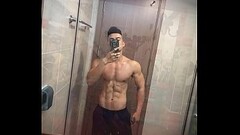 Vietnamese Muscle Man Jerking Off Thumb