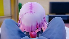 「Mashu Giving the Good Succ」by kaotaro12 [FATE MMD Hentai] Thumb