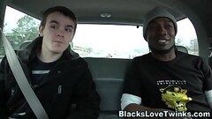 Gay guy rides black schlong and cums Thumb