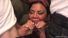 Pierced pussy Milf gangbang fucked Thumb