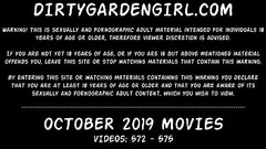 Dirtygardengirl OCTOBER 2019 NEWS: fisting prolapse giant toys extreme Thumb