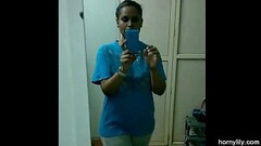 Indian Girl Changing Her Sports Wear After Gym Homemade Thumb