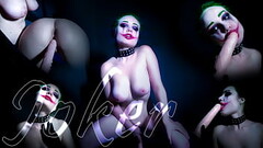 Crazy Joker Fingering Wet Pussy and Fuck Dildo Thumb