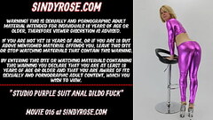 Studio purple suit anal dildo fuck Thumb