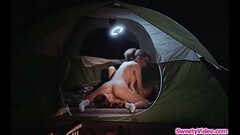 Milf facesits ebony colleague n her tent Thumb
