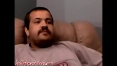 Amateur dude strokes cock and receives BJ from fat black gay Thumb
