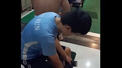 Chinese naked guy in Phnom Penh sport club Thumb