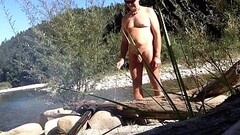 grilling my Wurst outdoor Thumb
