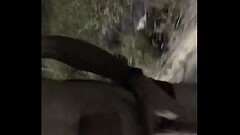 Brazilian guy Speedo walk at night Thumb