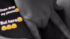 Girl plays with wet pussy Thumb