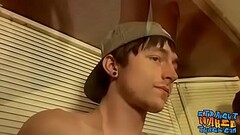 Three straight amateurs jerking their dicks off together Thumb