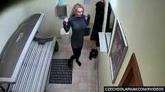 Beautiful Big Tits MIlf in Public Solaruim Thumb