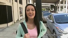 Fit brunette teen rides my cock for money Thumb