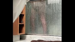 BBW caught masturbating in shower Thumb