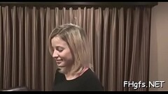 Prick handles a dirty blonde girlfriend Thumb