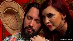 Busty redhead interracial dp fucking Thumb