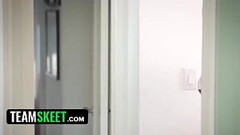 stepMOM fucks stepDaughter'_s BOYFRIEND and gets caught- Cherrie Deville Thumb