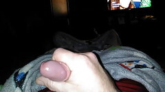 Nice cock late night stroking and cum Thumb