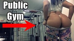 Morena Safada Se Exibindo na ACADEMIA, Mostrando os peitos e Masturbando Gostoso - Hot Gym Girl Eman Thumb