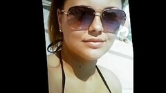 lovely hot girl gets a big load Thumb