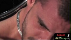 BDSM submissive anally fisted by master Thumb