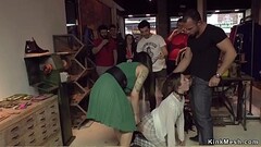 Brunette double penetration public sex Thumb