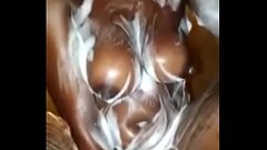 Fucking that deep cunt with a glassbottle in the shower Thumb