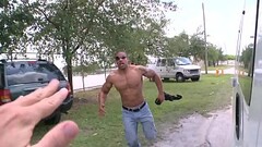 BAIT BUS - Muscular Hunk Robert Axel Gets Tricked Into Pounding Cole Harvey'_s Ass Thumb